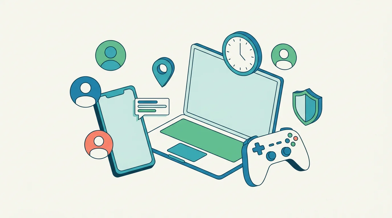 Family safety across phone, laptop, and game device.