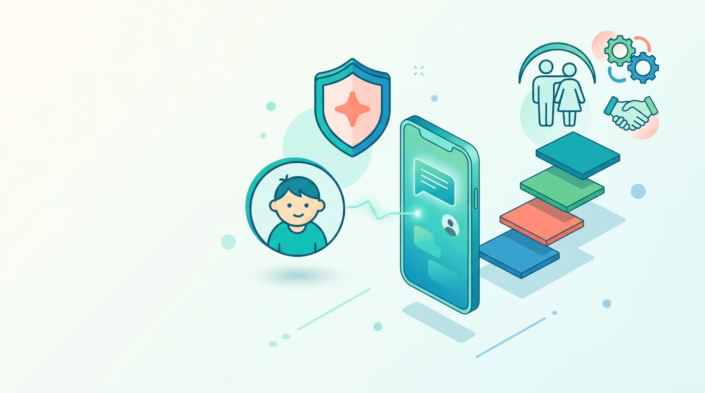 One-child one-device free parental-control plan represented by a phone and child profile icon.