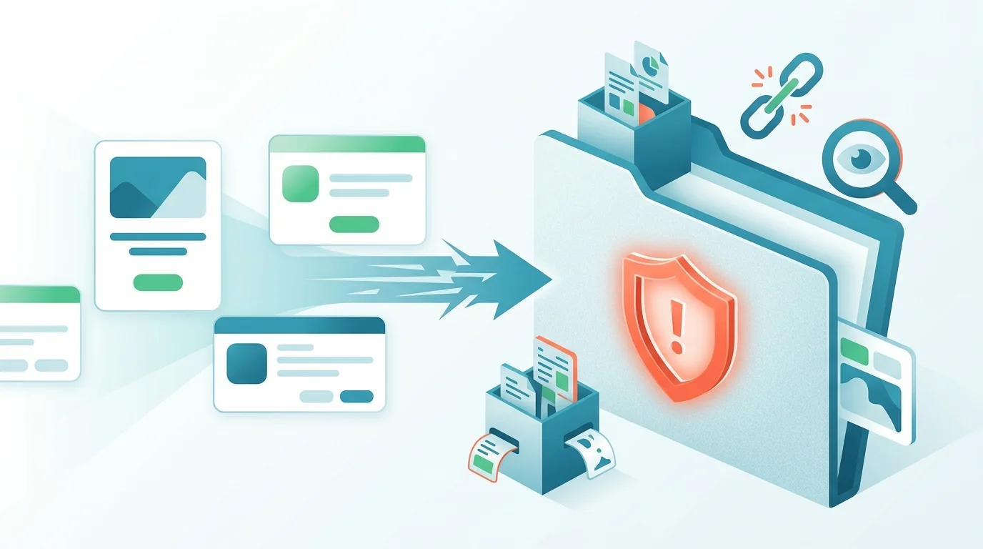 Old app cards being moved into a vendor-risk review folder.