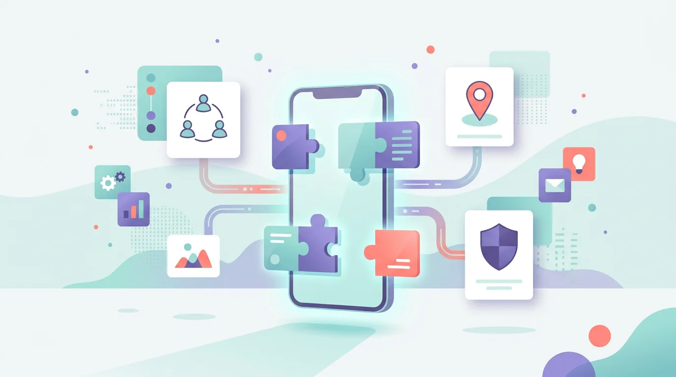 Modular monitoring add-ons connecting to a generic phone.