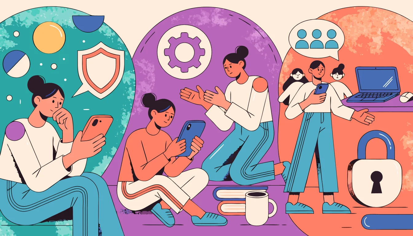 A comparison of Meta security tools, family controls, and authorized device options.