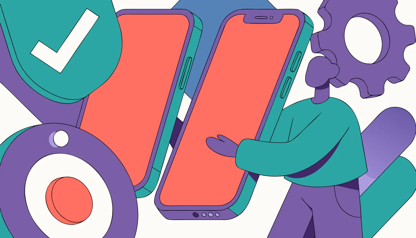 Android and iPhone access paths compared.