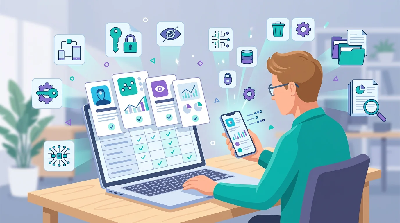 A reviewer comparing phone tracker apps by access, visibility, data handling, and removal criteria.