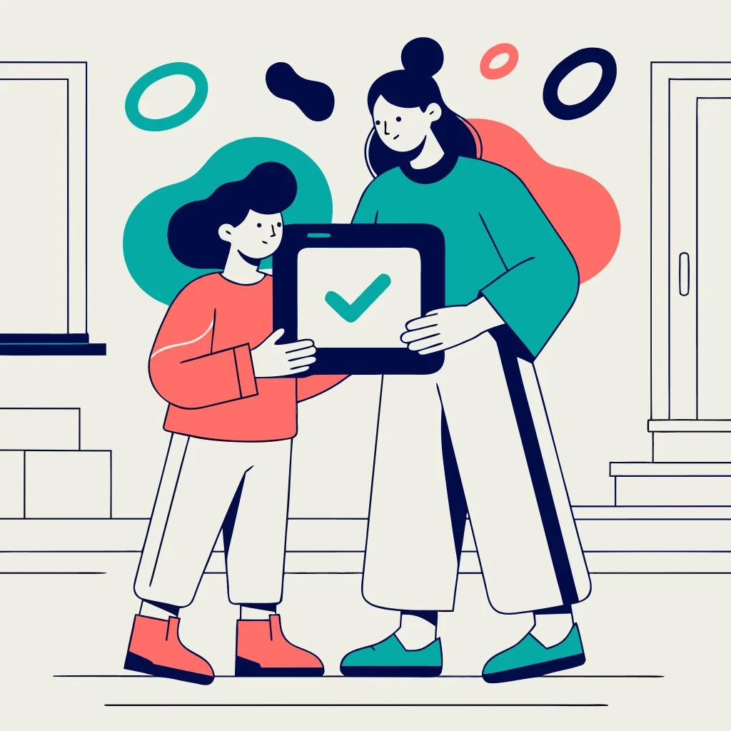 Choose one transparent family boundary.