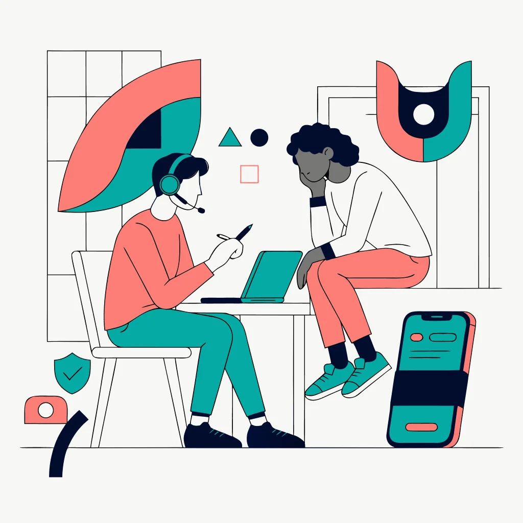 A digital-safety specialist helping someone plan an iPhone privacy change from a safer device.
