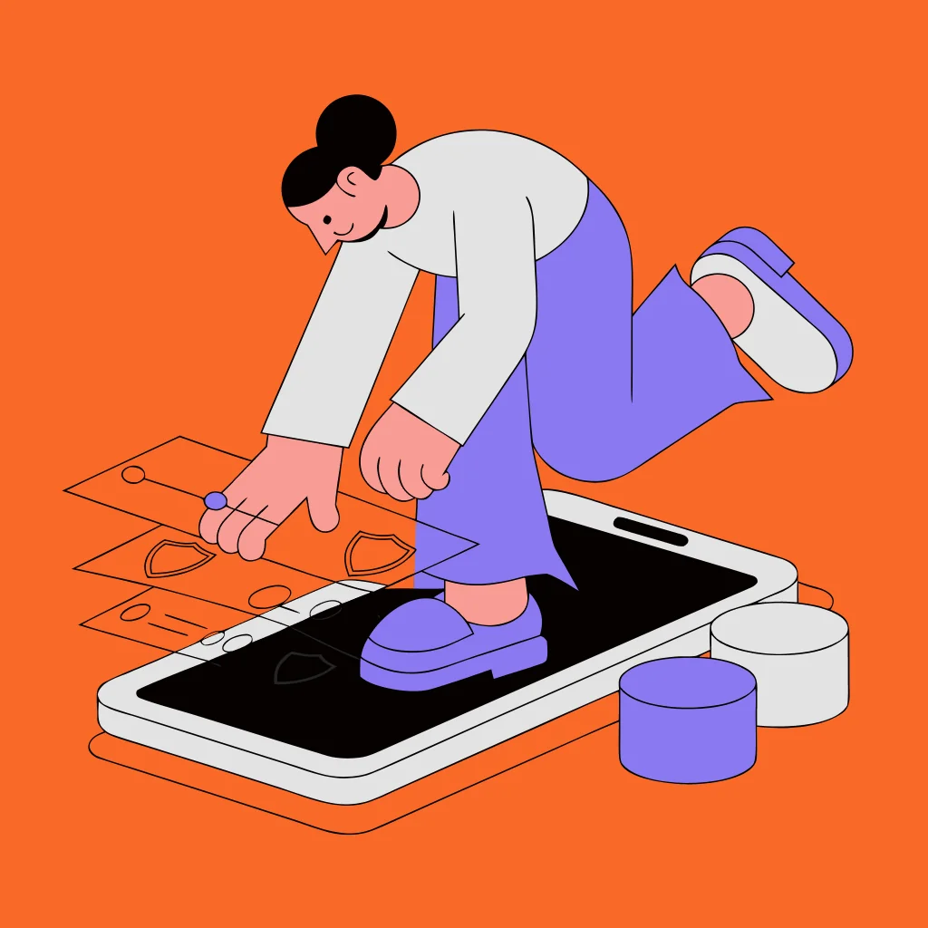 Parent configuring transparent controls on a generic phone