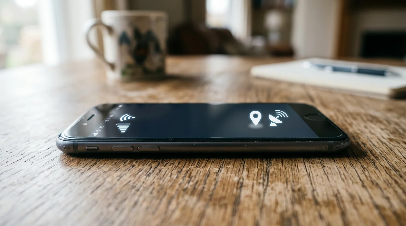 Location signals: GPS, Wi-Fi, cellular, Bluetooth, sensors